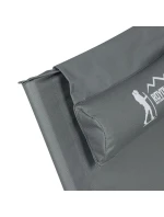 PLÁŽOVÉ SKLADACIE KRESLO ŠEDÉ