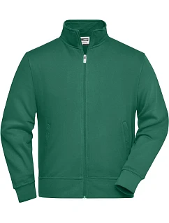 JN 836 Mikina se stojáčkem model 22529270 dark green - Daiber