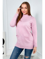 Stojanový sveter fialový