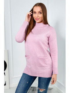 Stojanový sveter fialový