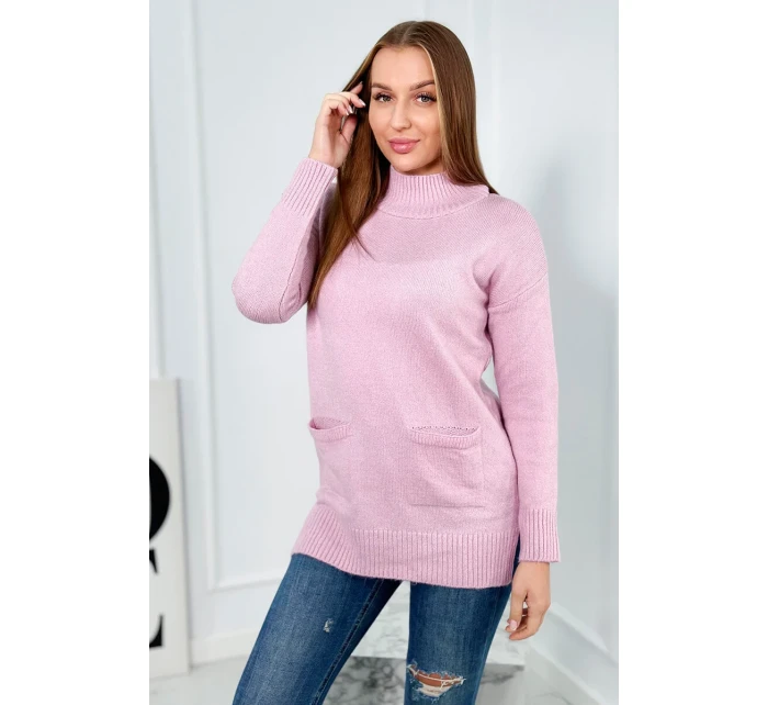 Stojanový sveter fialový