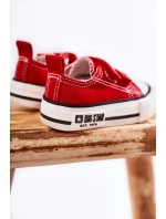 Dětské látkové tenisky se suchým zipem BIG STAR model 21594932 Červená - Big Star Shoes Dětské látkové tenisky se suchým zipem BIG STAR model 21594932 Červená - Big Star Shoes