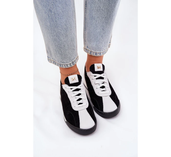 Dámské Kožené Sportovní Boty model 21690049 Černé - Laura Messi