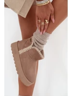 Dámské Sněhule Na Platformě S Big Star Béžové model 21705869 - Big Star Shoes Dámské Sněhule Na Platformě S Big Star Béžové model 21705869 - Big Star Shoes