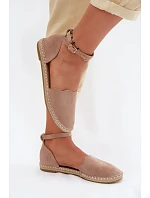 Dámské espadrilky z imitace semiše Vinceza 23-34594 Béžové