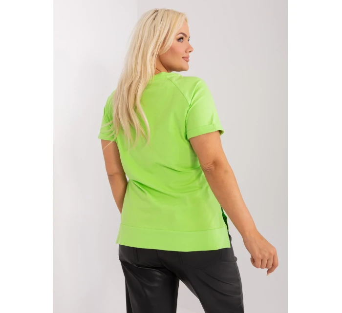 Bluzka RV BZ model 19915286 limonkowy - FPrice Bluzka RV BZ model 19915286 limonkowy - FPrice