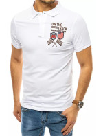 Polo tričko s bielou výšivkou Dstreet PX0452
