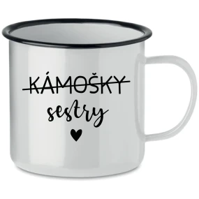 KÁMOŠKY SESTRY - bílý plecháček 350 ml