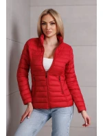 Červená dámska bunda so stojačikom (16M9111-270) - Goodlooking