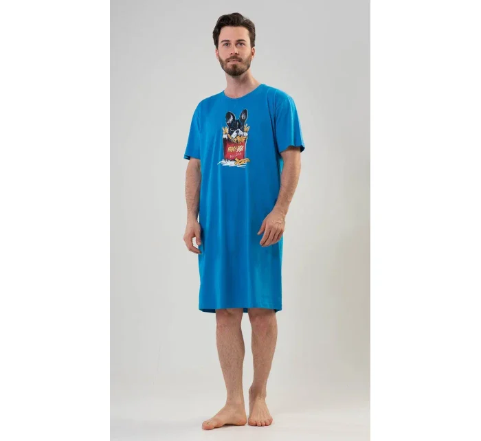 Pánská noční košile s krátkým rukávem model 17613332 - Vienetta MAN