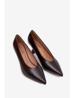 Lodičky na podpätku model 217852 Krok v štýle