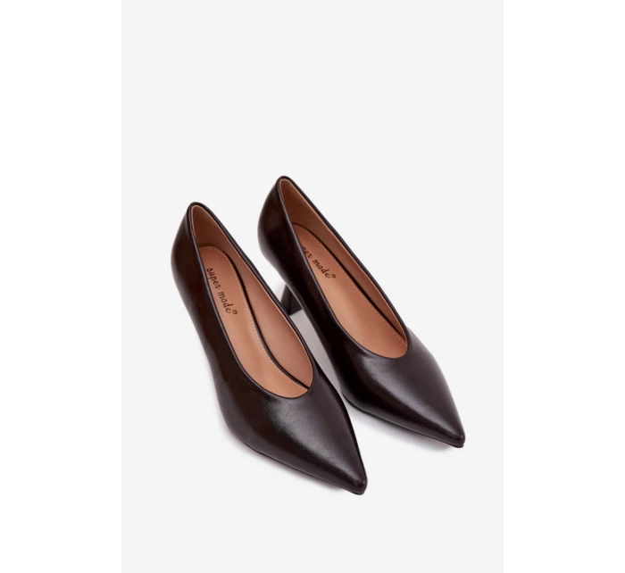 Lodičky na podpätku model 217852 Krok v štýle