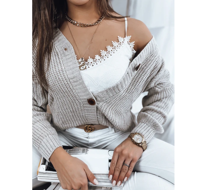 Dámský svetr béžový Dstreet model 21967010 - FashionStreet