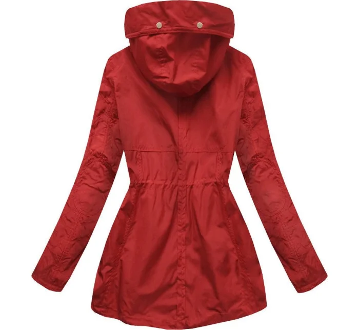 Krátká červená bunda typu parka model 8237759 - LHD