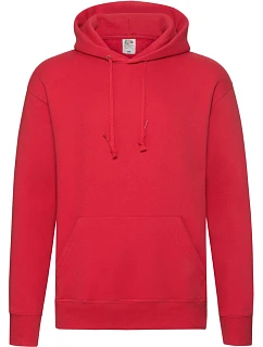 Fruit of the Loom Premium Hooded Sweat Pánska mikina s kapucňou 16.2152 červená