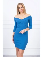 Džínové šaty s výstřihem do V Džínové šaty s výstřihem do V