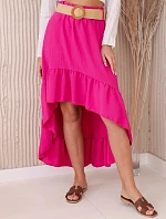 Sukňa s dlhšou zadnou časťou fuchsiová