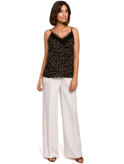 Dámske nohavice S203 ecru - Stylove