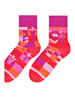 Asymetrické dámske ponožky 078 - výpredaj