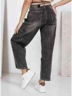 Dámské široké džíny s páskem černé Dstreet model 21992408 - FashionStreet