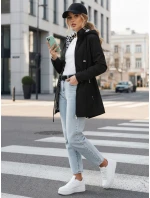 Kurtka damska parka z kapturem czarna model 22007636 - FashionStreet