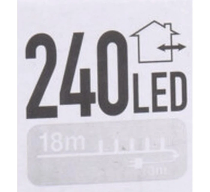 VIANOČNÝ STROMČEK SVETLA REŤAZ 240 VIEDOL VIACFAREBNÉ