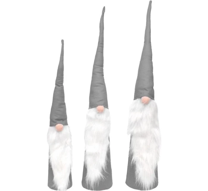 SADA ŠEDÝCH DEKORATÍVNYCH MIKULÁŠOV 60, 70, 80 CM detské