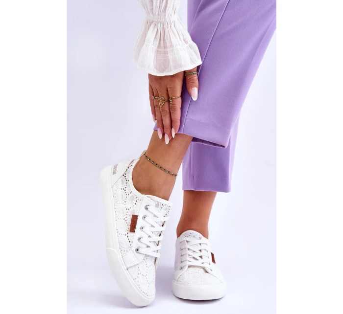 Dámské Krajkové Tenisky BIG STAR model 21546365 Bílé - Big Star Shoes