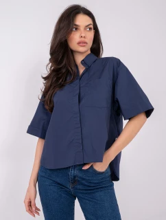 Blúzka D70089M11339A námornícka modrá