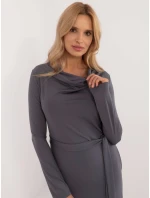 Šaty LK SK 509792.21P tmavo sivé Šaty LK SK 509792.21P tmavo sivé