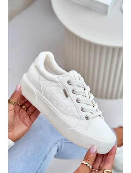 Dámské Tenisky Na Platformě Zateplené Big Star Bílé Dámské Tenisky Na Platformě Zateplené Big Star Bílé