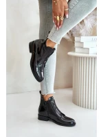 Dámské kotníkové boty model 21038456 Černá S.Barski - Inello