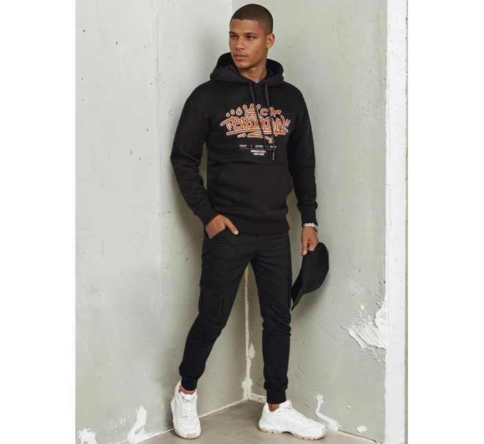 Pánská mikina s potiskem černá Dstreet model 21975443 - FashionStreet