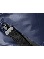 Dámska zimná páperová bunda tmavomodrá (23065-1)