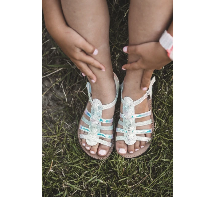 Sandałki Gladiatorki Dziecięce Zapinane Na Rzep Multikolor Radovia