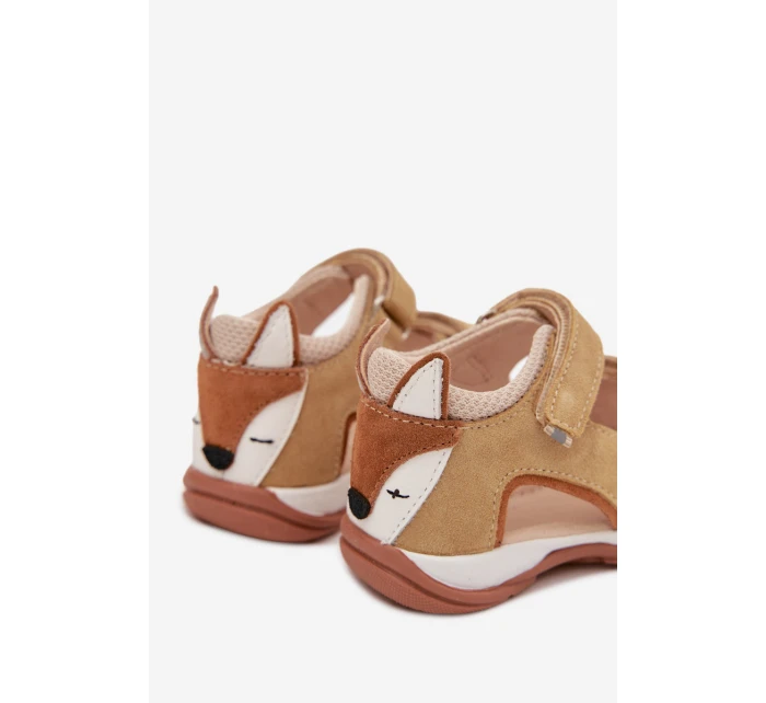 Kožené Dětské Sandály S  Béžové model 22031675 - Bartek S.A.