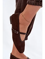 model 22091791 Eko semišové balerínky s páskem - Boto