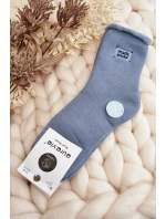 Dámské tlusté ponožky modré Dámské tlusté ponožky modré
