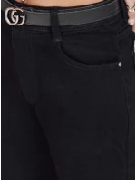 Dámske široké čierne džínsy FashionStreet UY2760