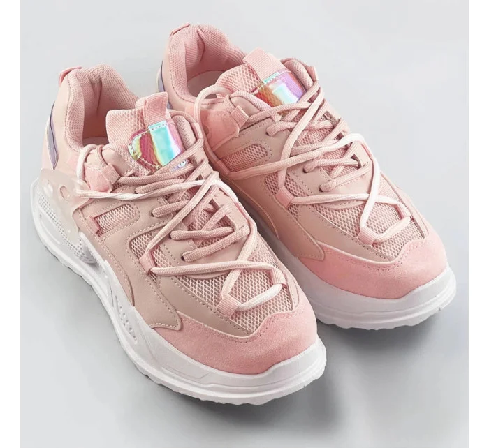 Růžové dámské sneakersy se dvojitými model 17229021 - C'M Paris
