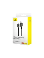 Baseus Nezlomiteľný kábel USB-IP 2,4A 1 m (čierny)