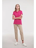 Dámské elastické piqué polo 10. azure blue model 22473841 - Russell Athletic Dámské elastické piqué polo 10. azure blue model 22473841 - Russell Athletic