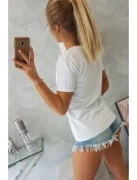 Blúzka s potlačou Perfektná biela