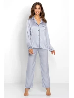 Pyžamo Classic Look Silver - Momenti Per Me Pyžamo Classic Look Silver - Momenti Per Me