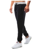 Pánske čierne tepláky FashionStreet UX2213