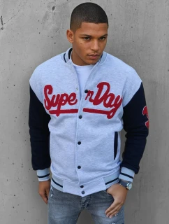 Pánská šedá mikina na zip Dstreet model 21966767 - FashionStreet