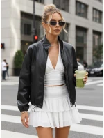 Kurtka damska skórzana czarna model 22011529 - FashionStreet