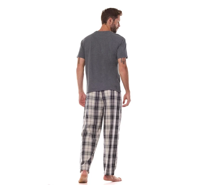 Pánske pyžamo L&L 2473 Ben cr/r M-3XL Pánske pyžamo L&L 2473 Ben cr/r M-3XL