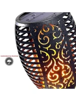 SOLÁRNA BATERKA TANCUJÚCE PLAMENE 12X12X78CM 36 LED XXXL