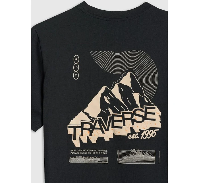 Pánske tričko s potlačou 4F 4FRAW25TTSHM3377-20S pánske